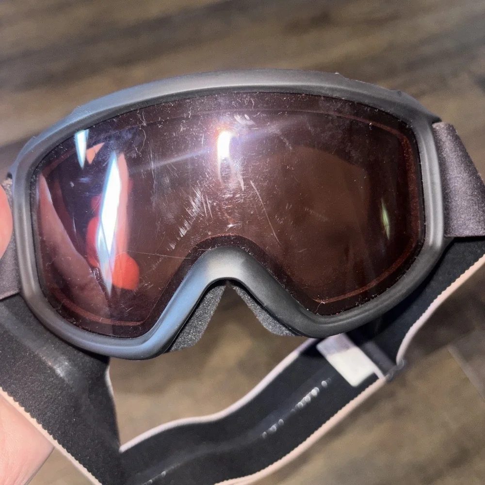 Smith Optics Daredevil Ski Goggles Black Frame Orange Tinted Lens UV Adj